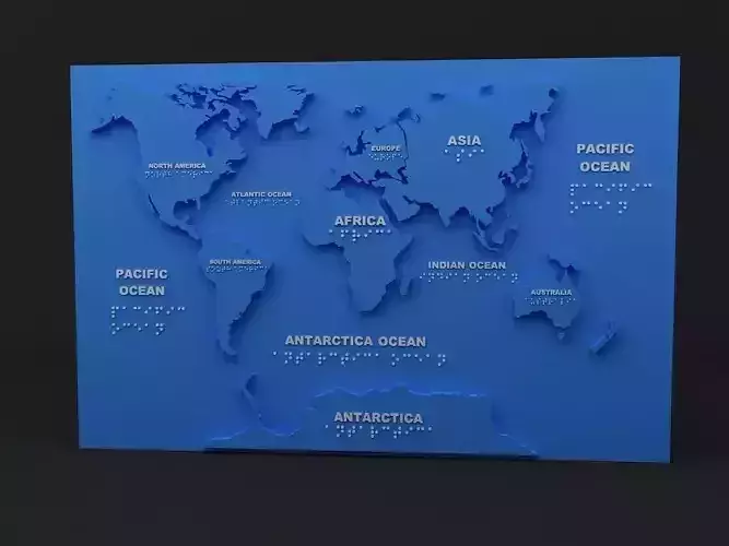 World Map  Free 3D print model