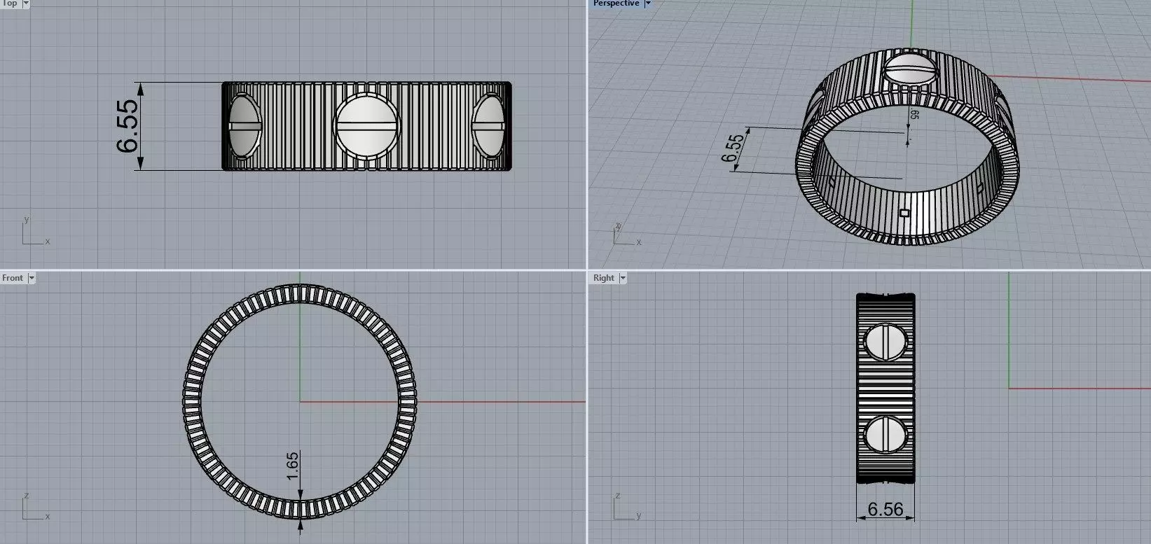 LOVE Unlimited Ring 3D print model_10