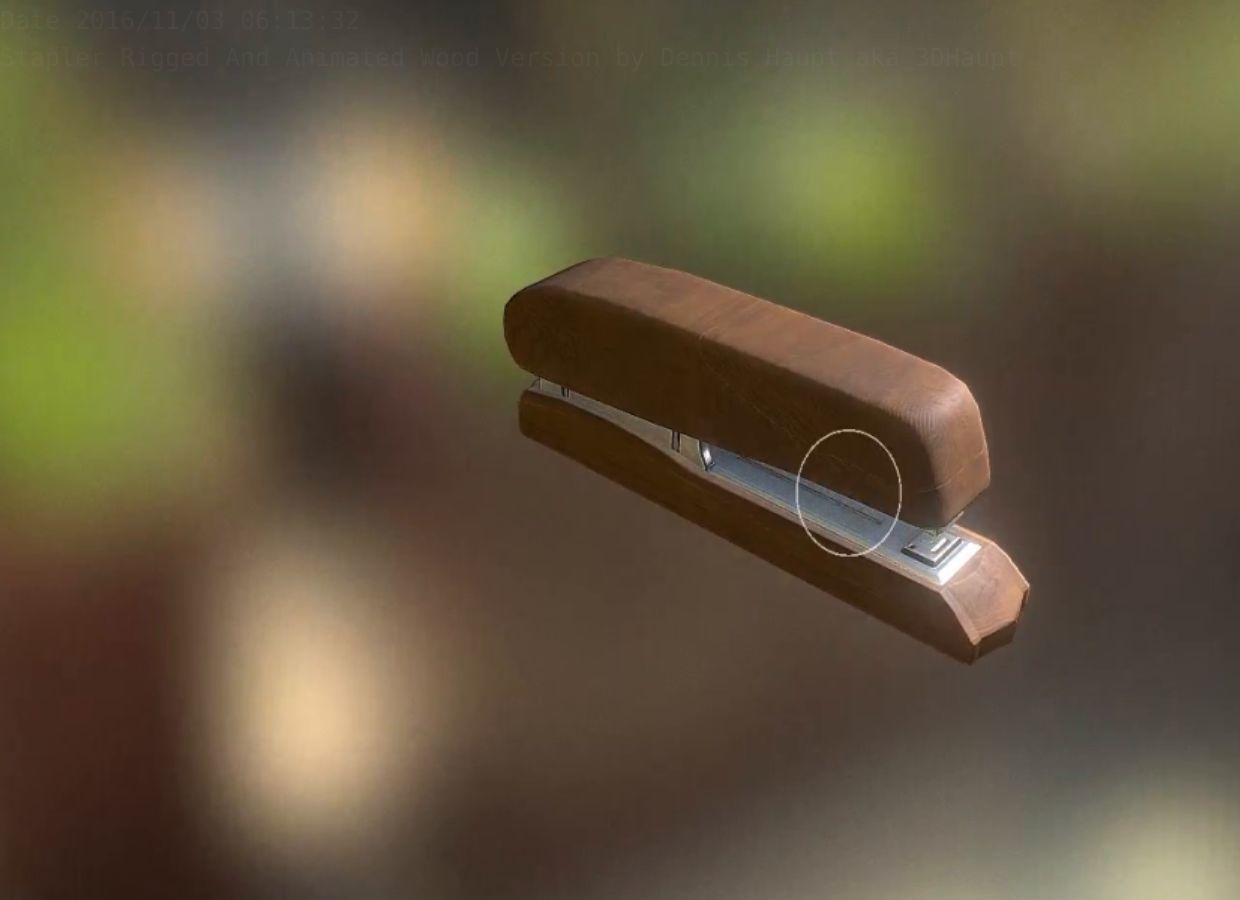 Stapler Pack Rigged And Animated Low-poly 3D model_106