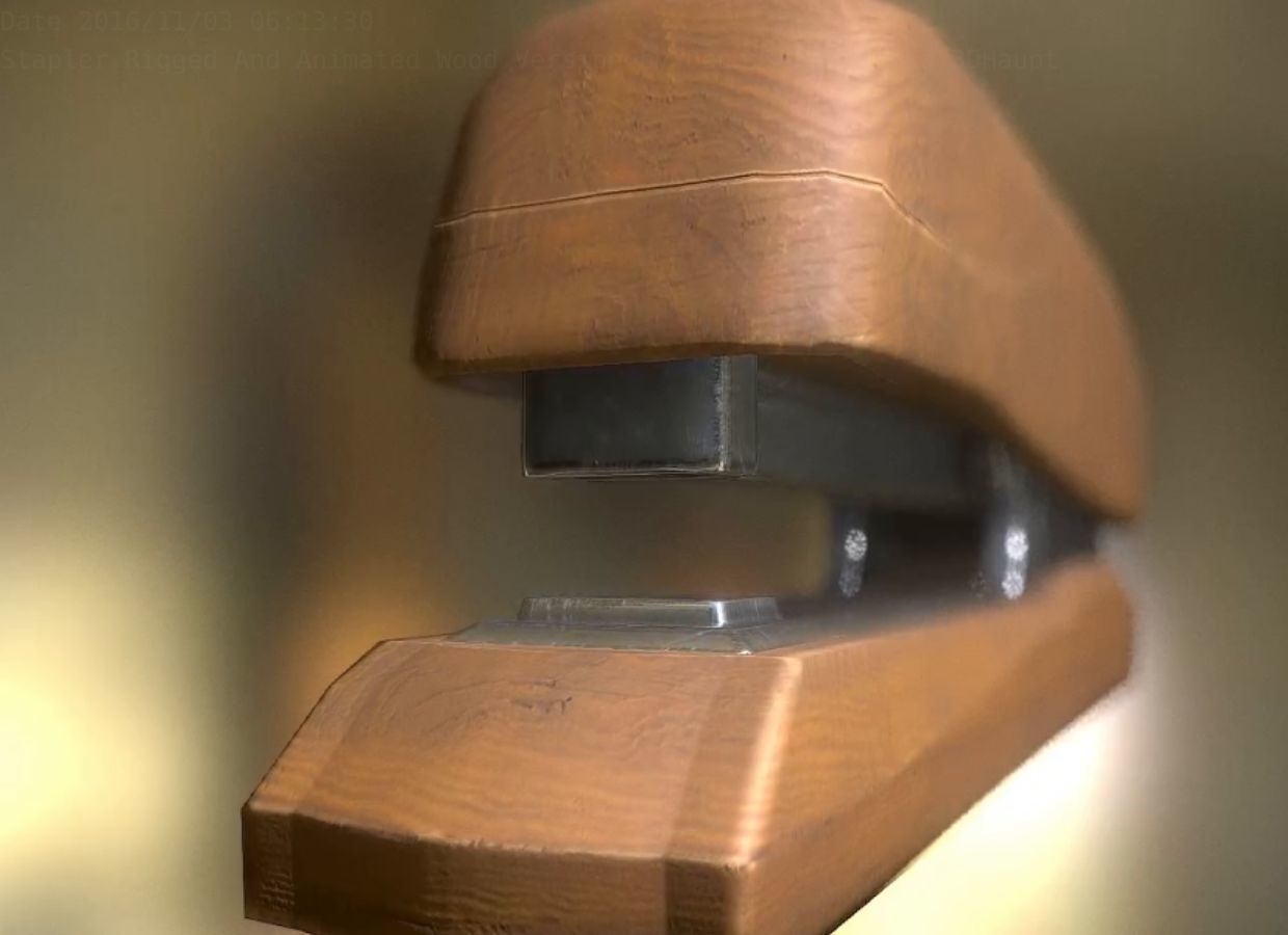 Stapler Pack Rigged And Animated Low-poly 3D model_257