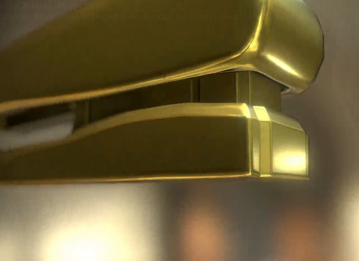 Stapler Pack Rigged And Animated Low-poly 3D model_207