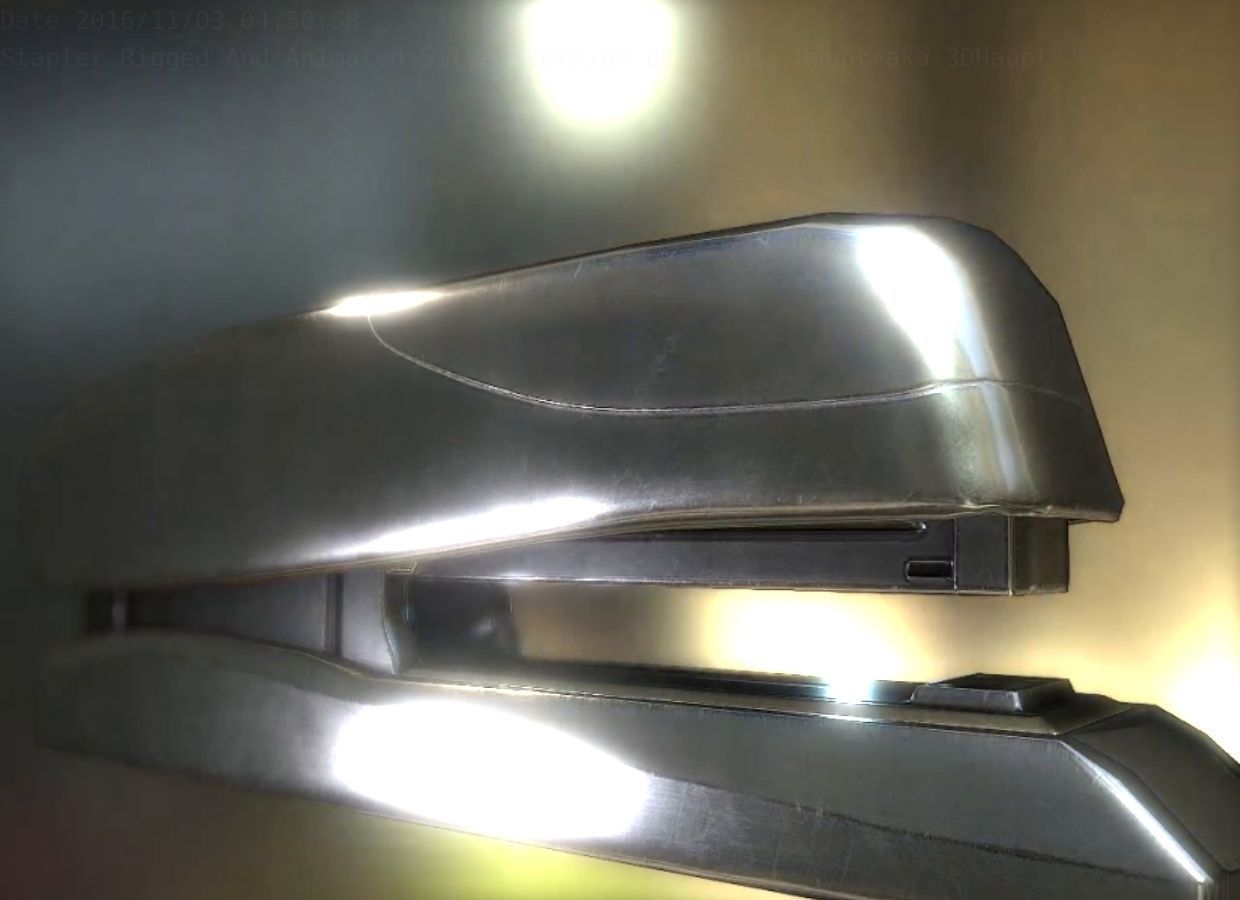 Stapler Pack Rigged And Animated Low-poly 3D model_46