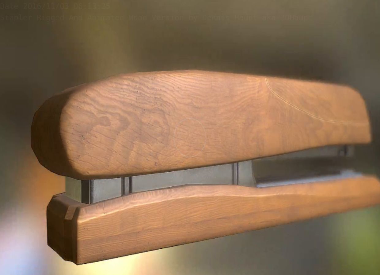 Stapler Pack Rigged And Animated Low-poly 3D model_110