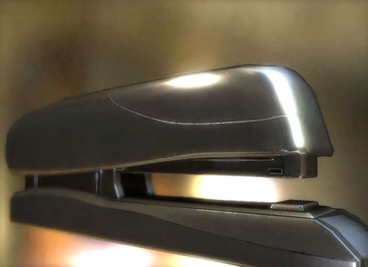 Stapler Pack Rigged And Animated Low-poly 3D model_232