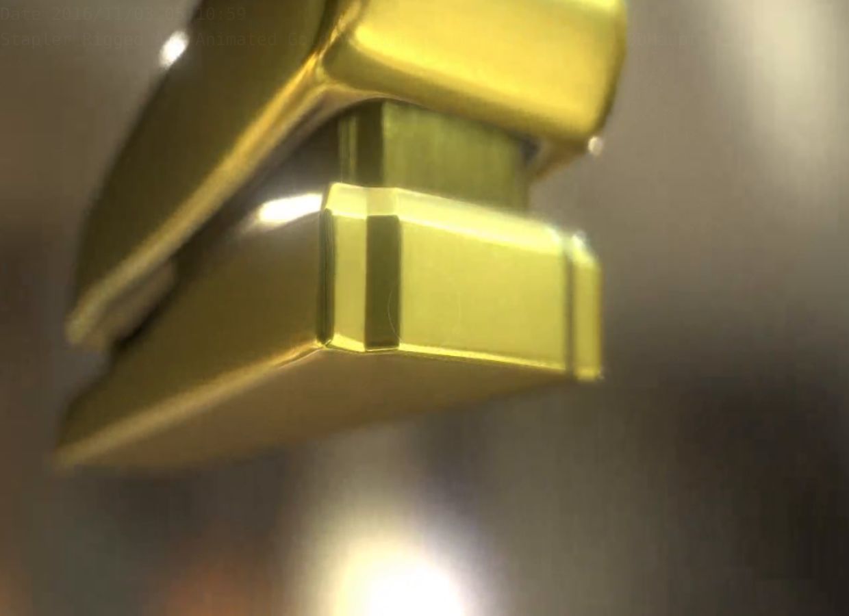 Stapler Pack Rigged And Animated Low-poly 3D model_73