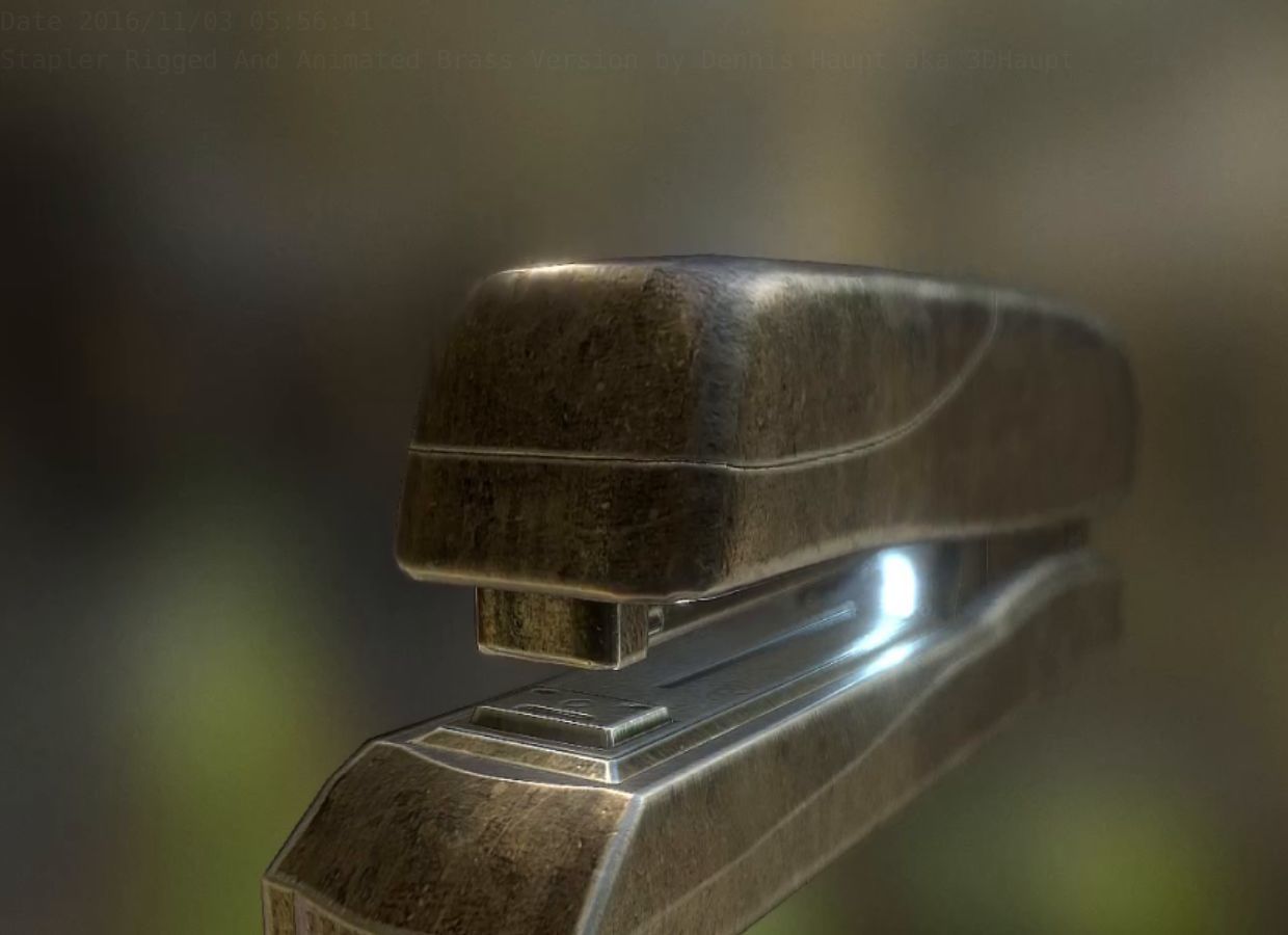 Stapler Pack Rigged And Animated Low-poly 3D model_133
