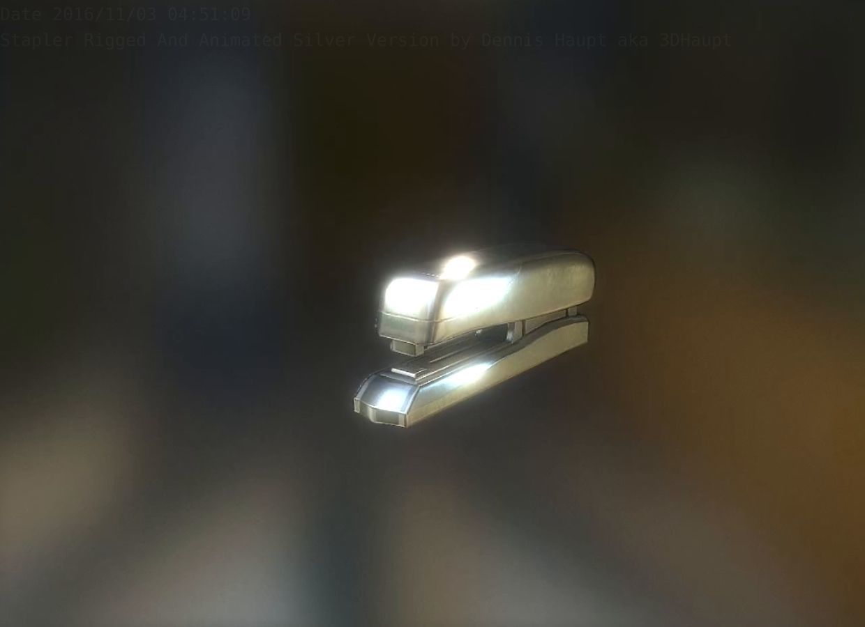 Stapler Pack Rigged And Animated Low-poly 3D model_119