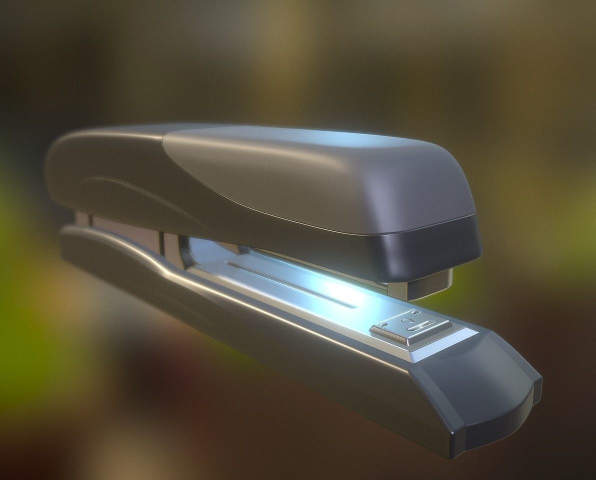 Stapler Pack Rigged And Animated Low-poly 3D model_137