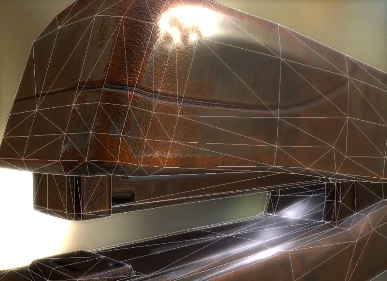 Stapler Pack Rigged And Animated Low-poly 3D model_42