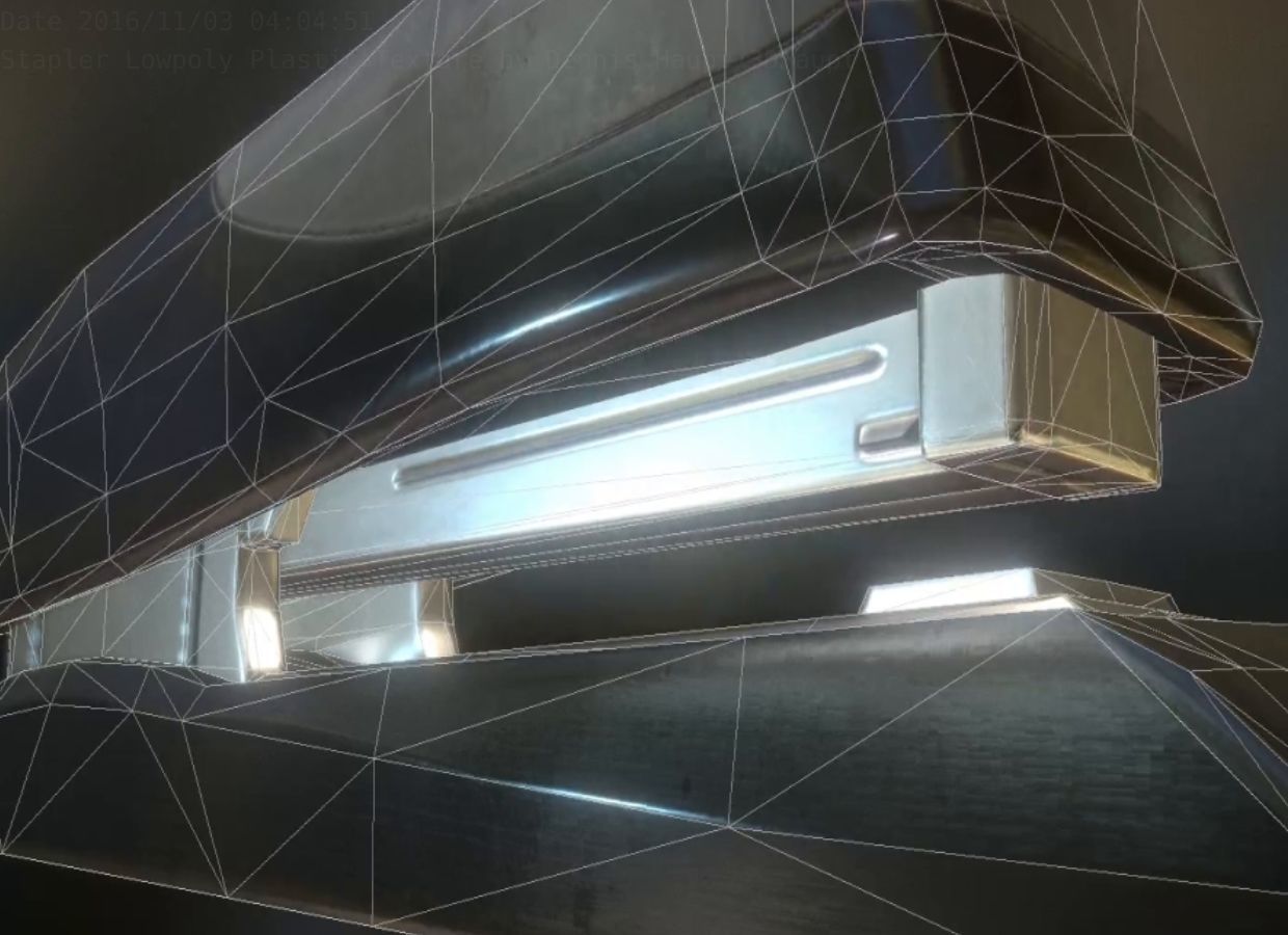 Stapler Pack Rigged And Animated Low-poly 3D model_124