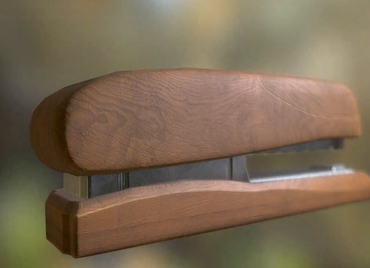 Stapler Pack Rigged And Animated Low-poly 3D model_109