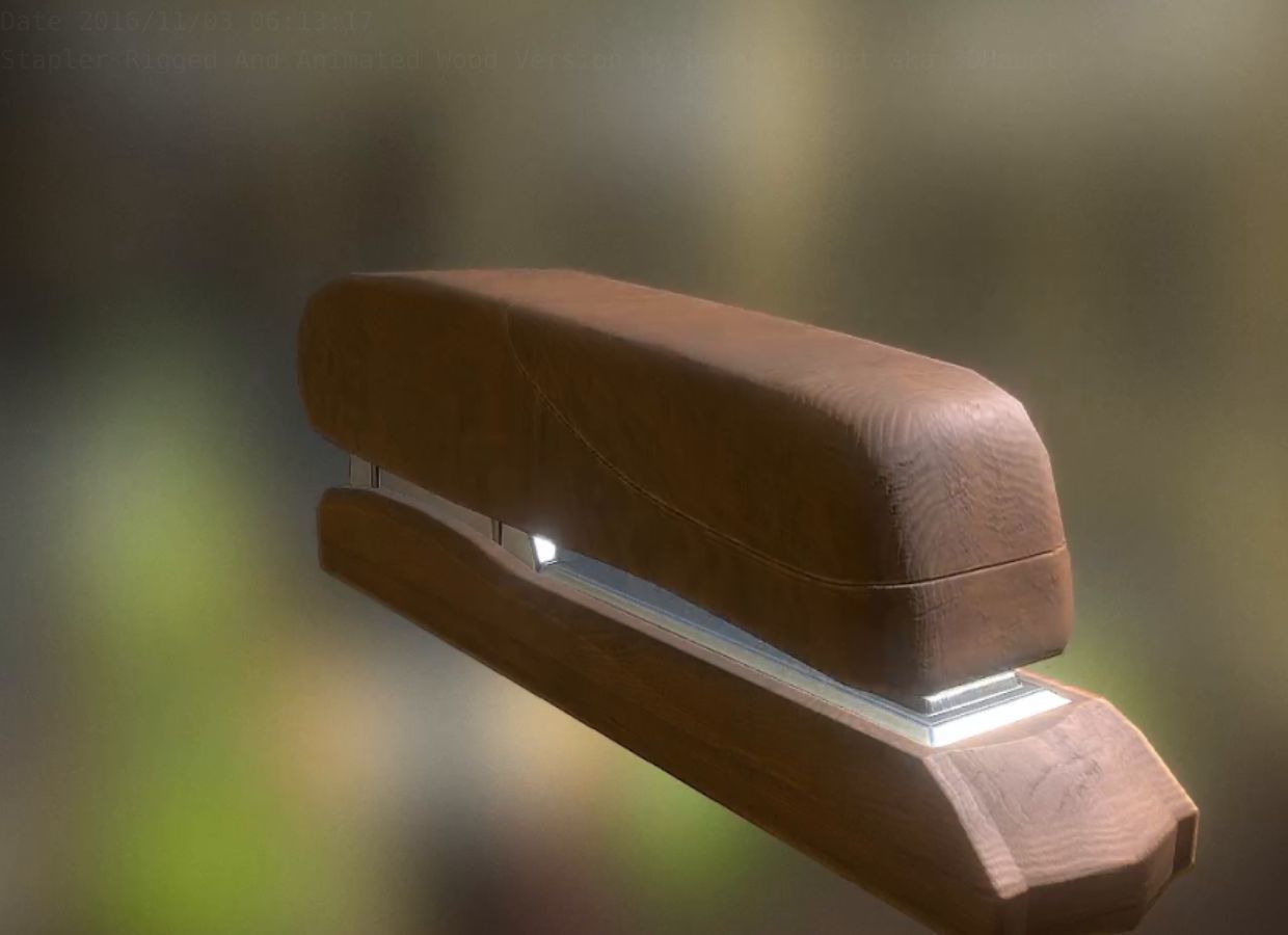 Stapler Pack Rigged And Animated Low-poly 3D model_192