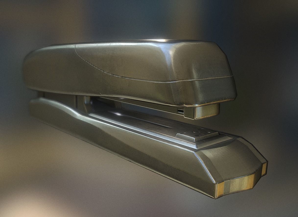 Stapler Pack Rigged And Animated Low-poly 3D model_6