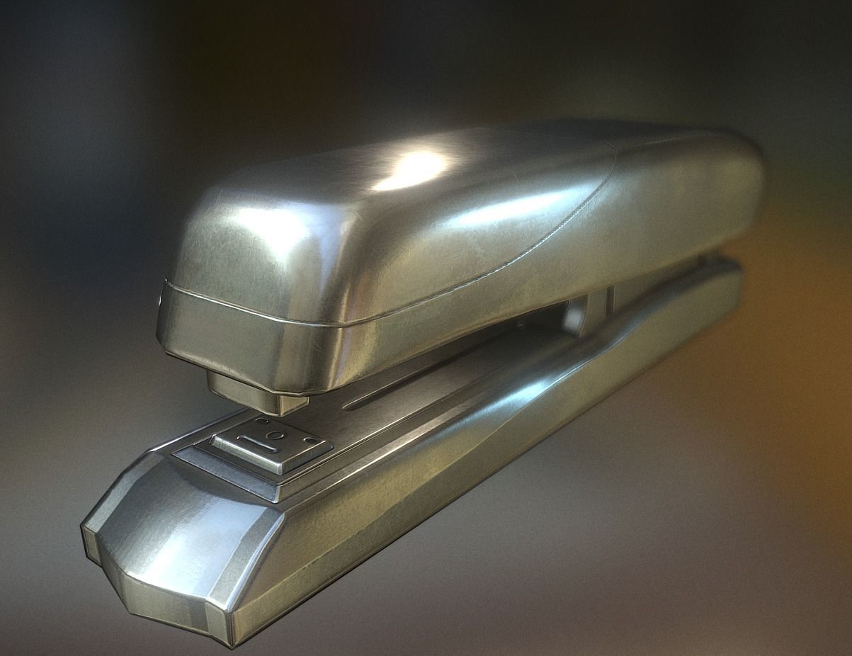 Stapler Pack Rigged And Animated Low-poly 3D model_5