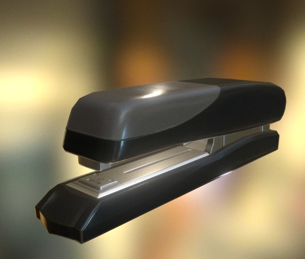 Stapler Pack Rigged And Animated Low-poly 3D model_9