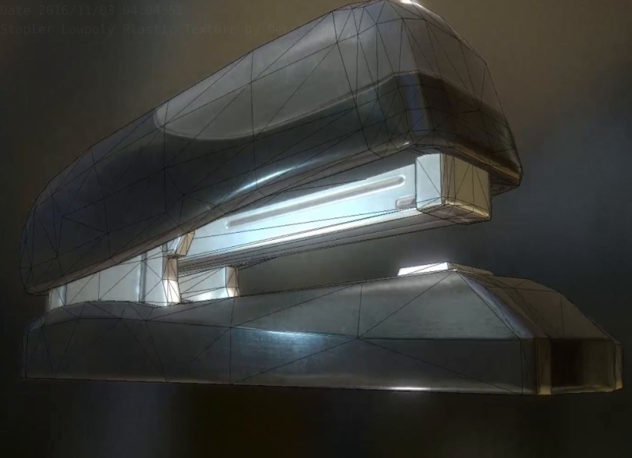 Stapler Pack Rigged And Animated Low-poly 3D model_204