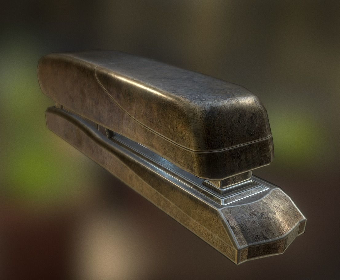 Stapler Pack Rigged And Animated Low-poly 3D model_14