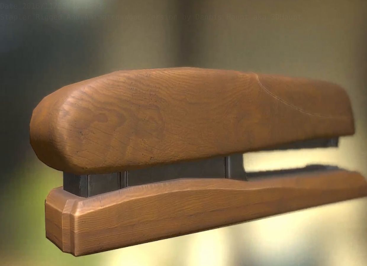 Stapler Pack Rigged And Animated Low-poly 3D model_266