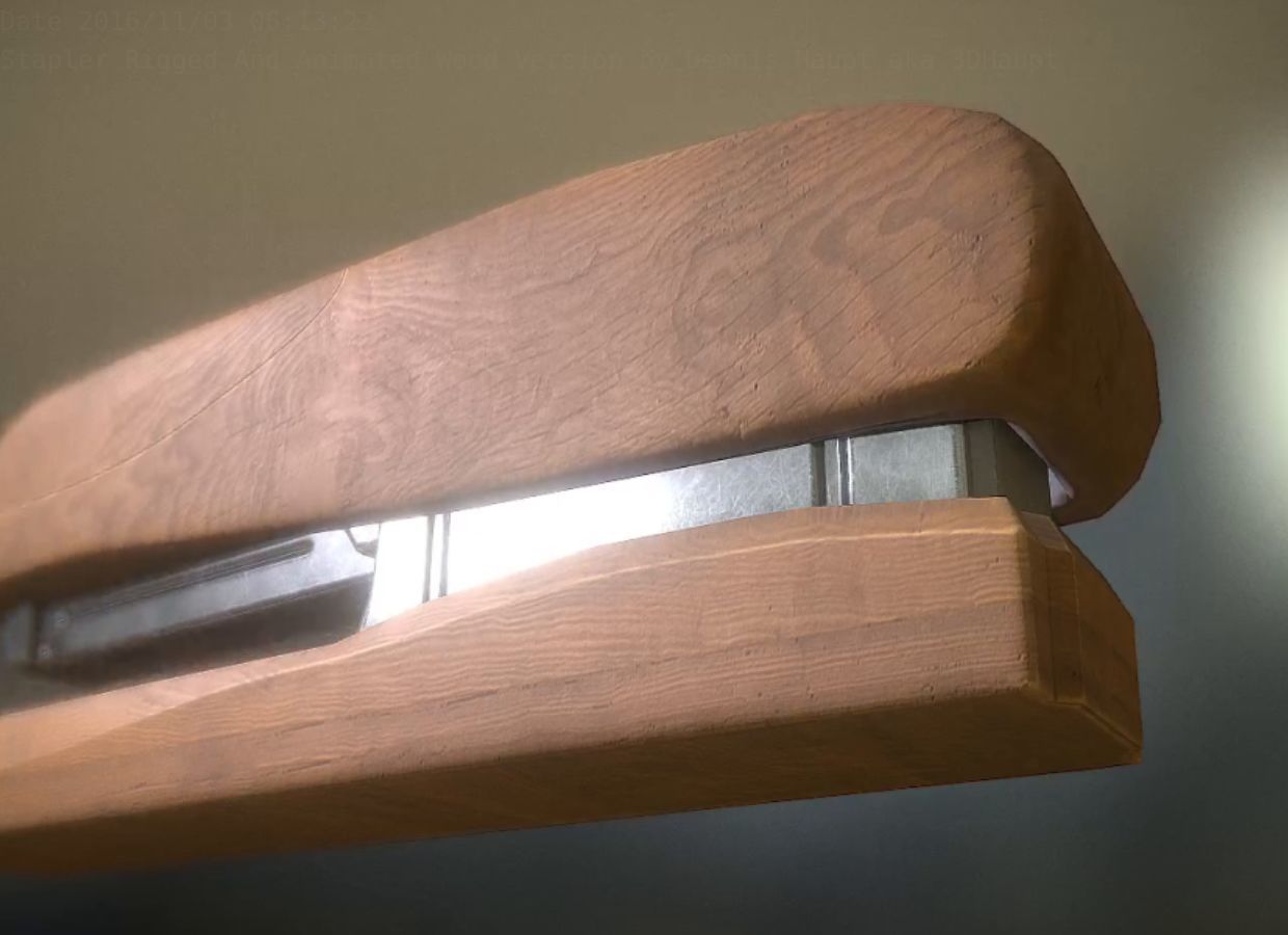 Stapler Pack Rigged And Animated Low-poly 3D model_262