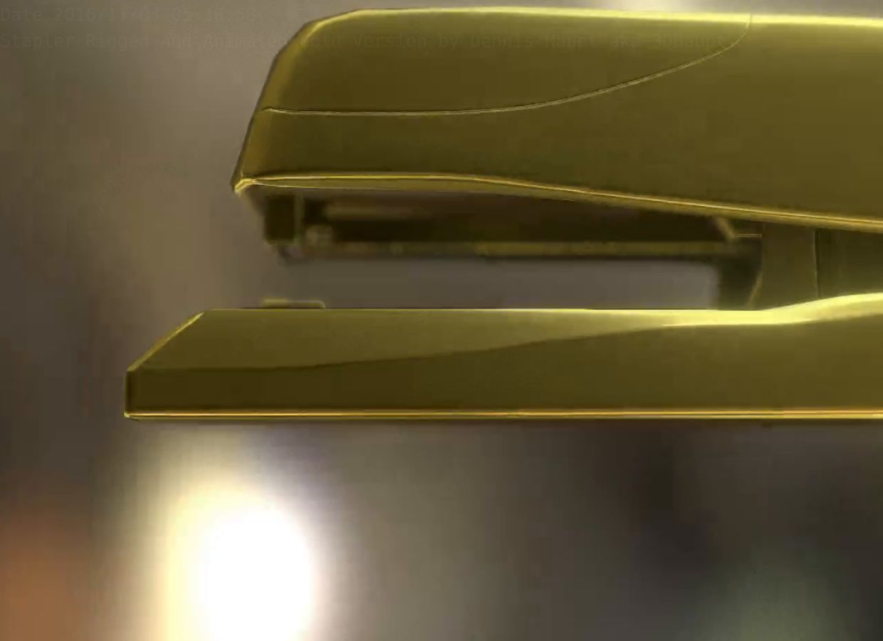 Stapler Pack Rigged And Animated Low-poly 3D model_168