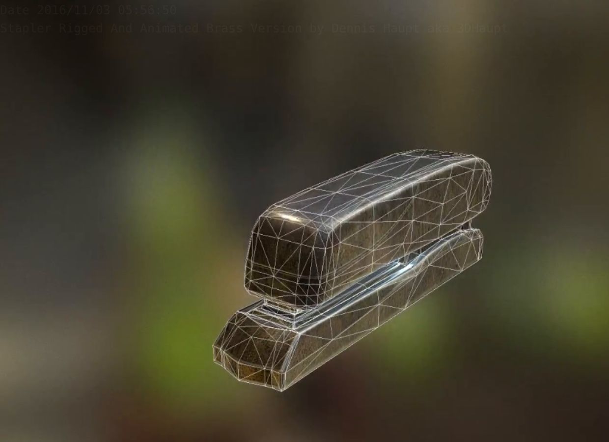 Stapler Pack Rigged And Animated Low-poly 3D model_65