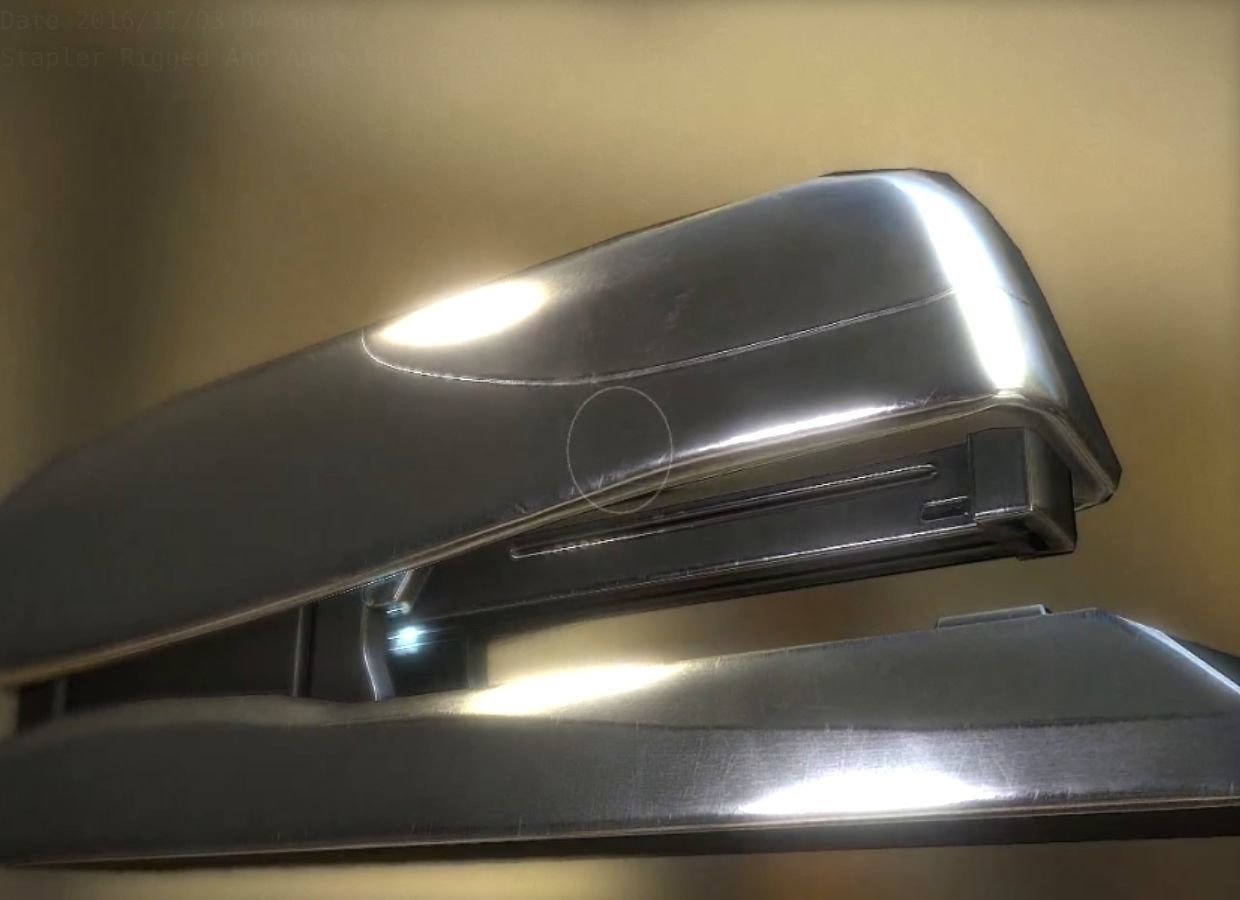 Stapler Pack Rigged And Animated Low-poly 3D model_43