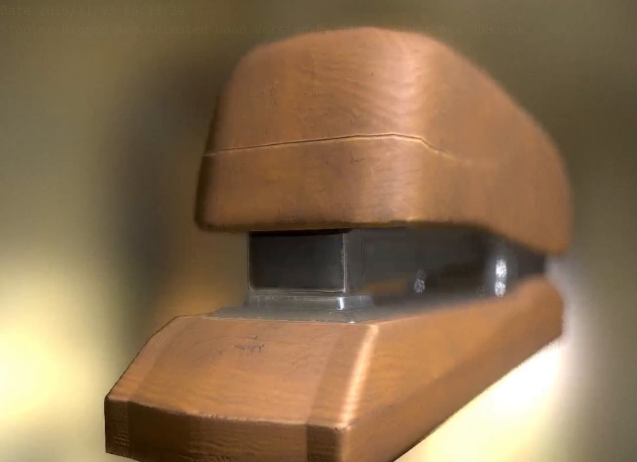 Stapler Pack Rigged And Animated Low-poly 3D model_251