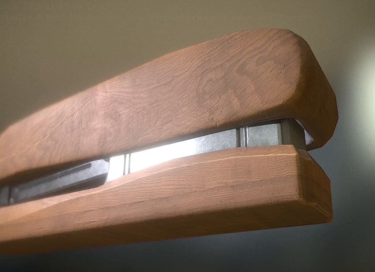 Stapler Pack Rigged And Animated Low-poly 3D model_167