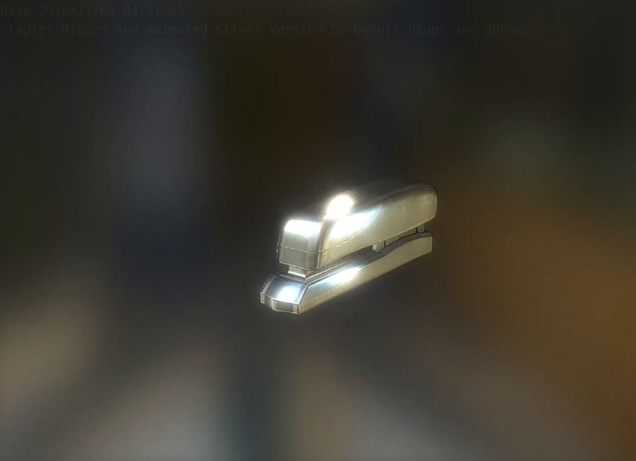 Stapler Pack Rigged And Animated Low-poly 3D model_93