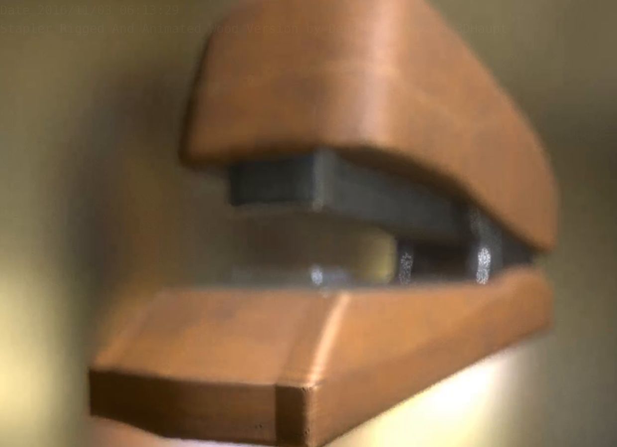 Stapler Pack Rigged And Animated Low-poly 3D model_113