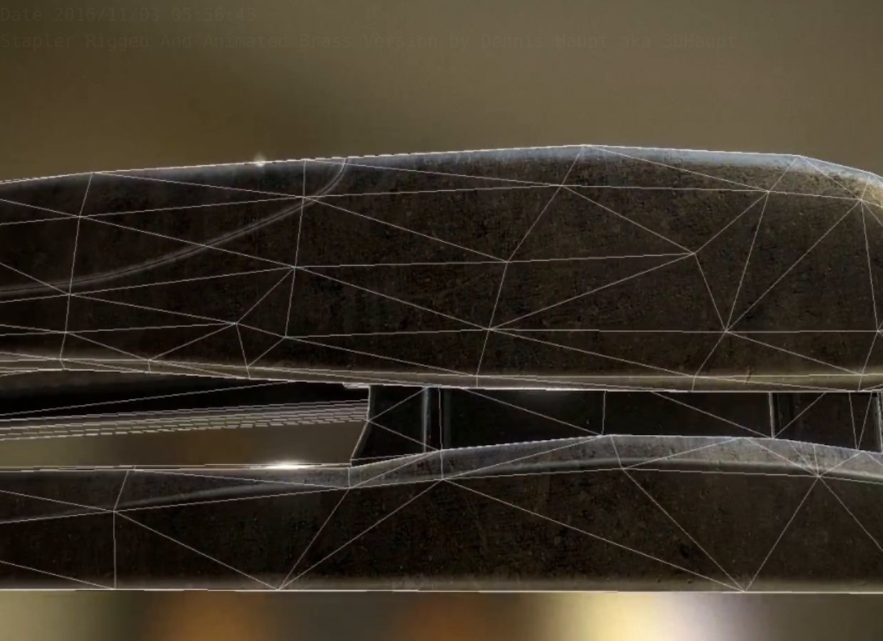 Stapler Pack Rigged And Animated Low-poly 3D model_38