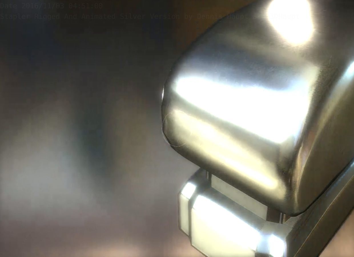 Stapler Pack Rigged And Animated Low-poly 3D model_48