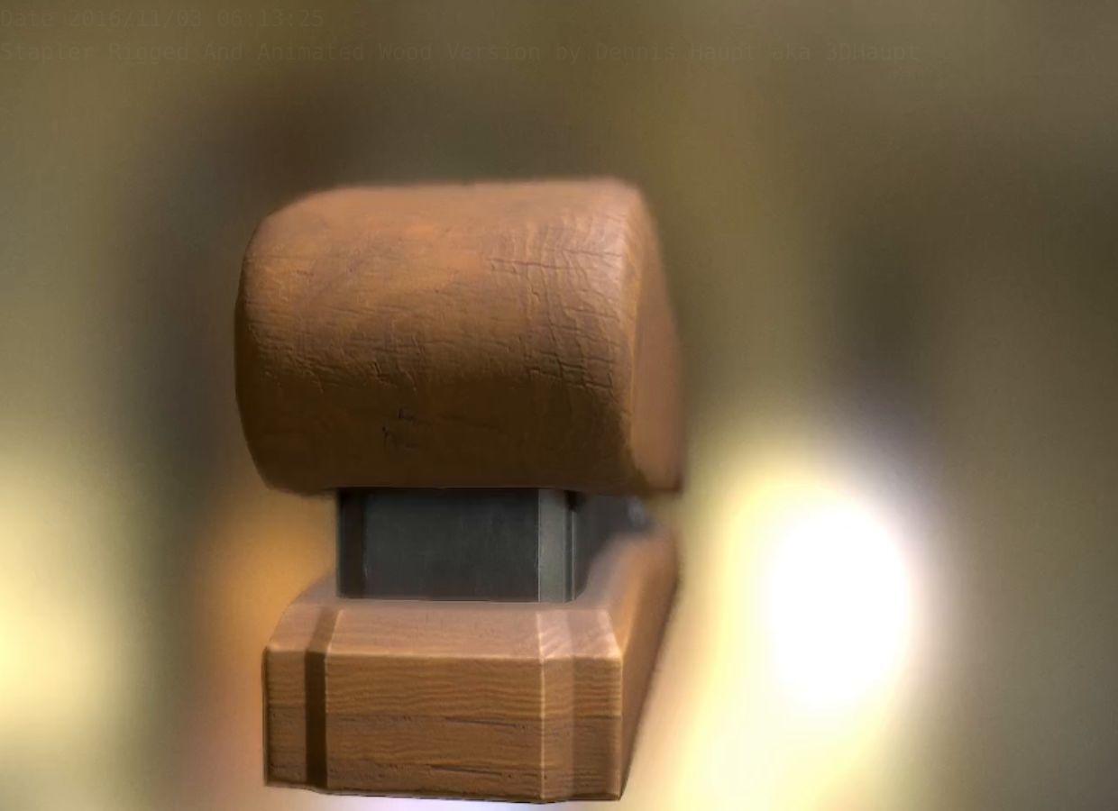 Stapler Pack Rigged And Animated Low-poly 3D model_134