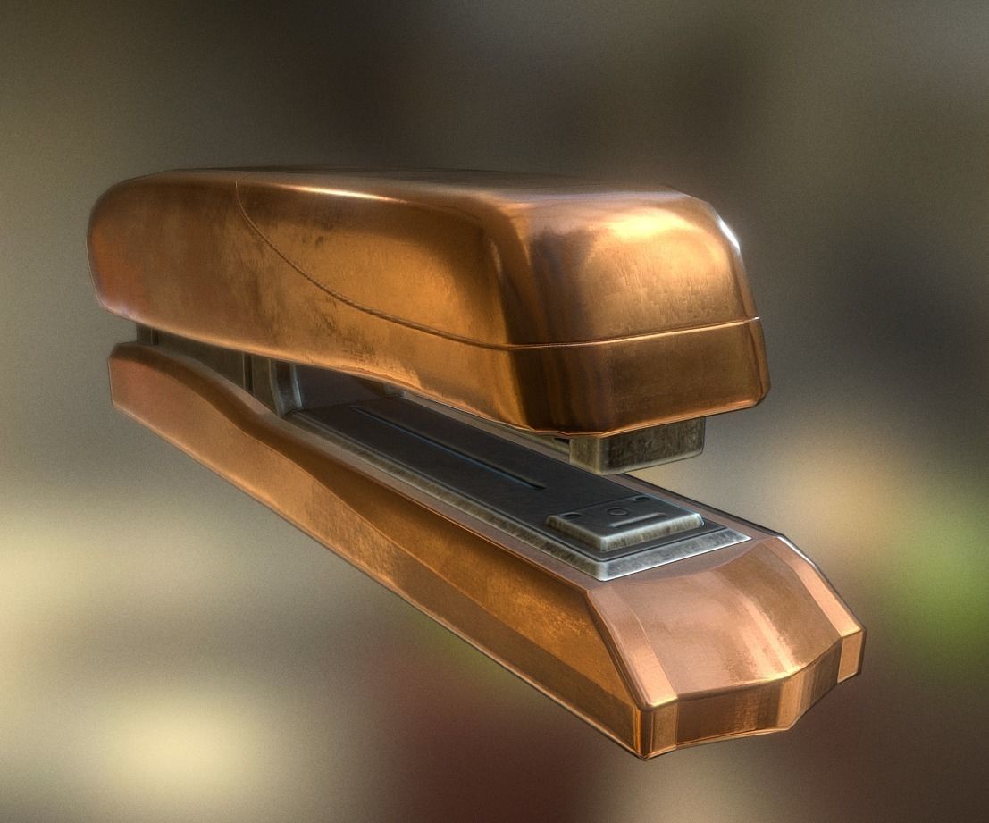 Stapler Pack Rigged And Animated Low-poly 3D model_8