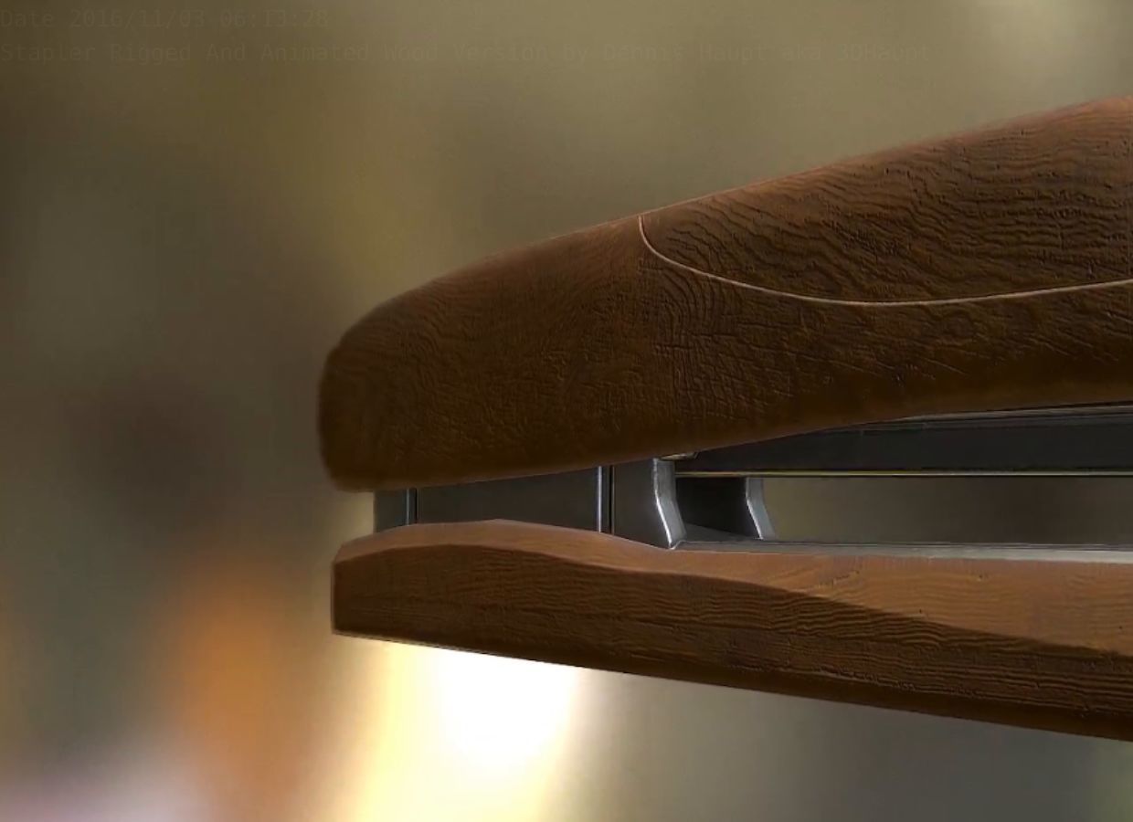 Stapler Pack Rigged And Animated Low-poly 3D model_208