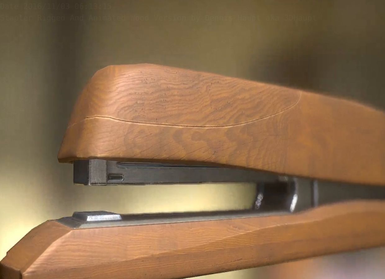 Stapler Pack Rigged And Animated Low-poly 3D model_54