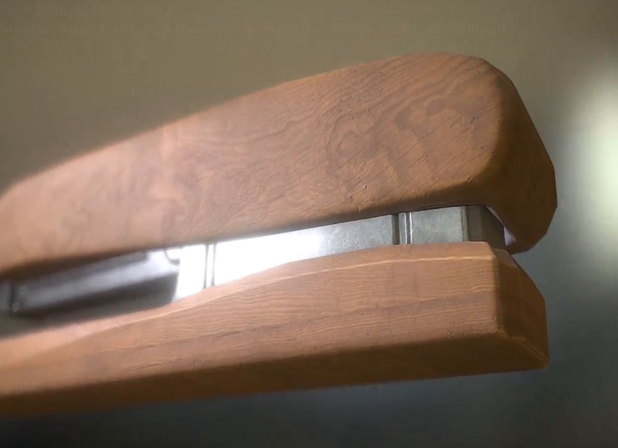 Stapler Pack Rigged And Animated Low-poly 3D model_58