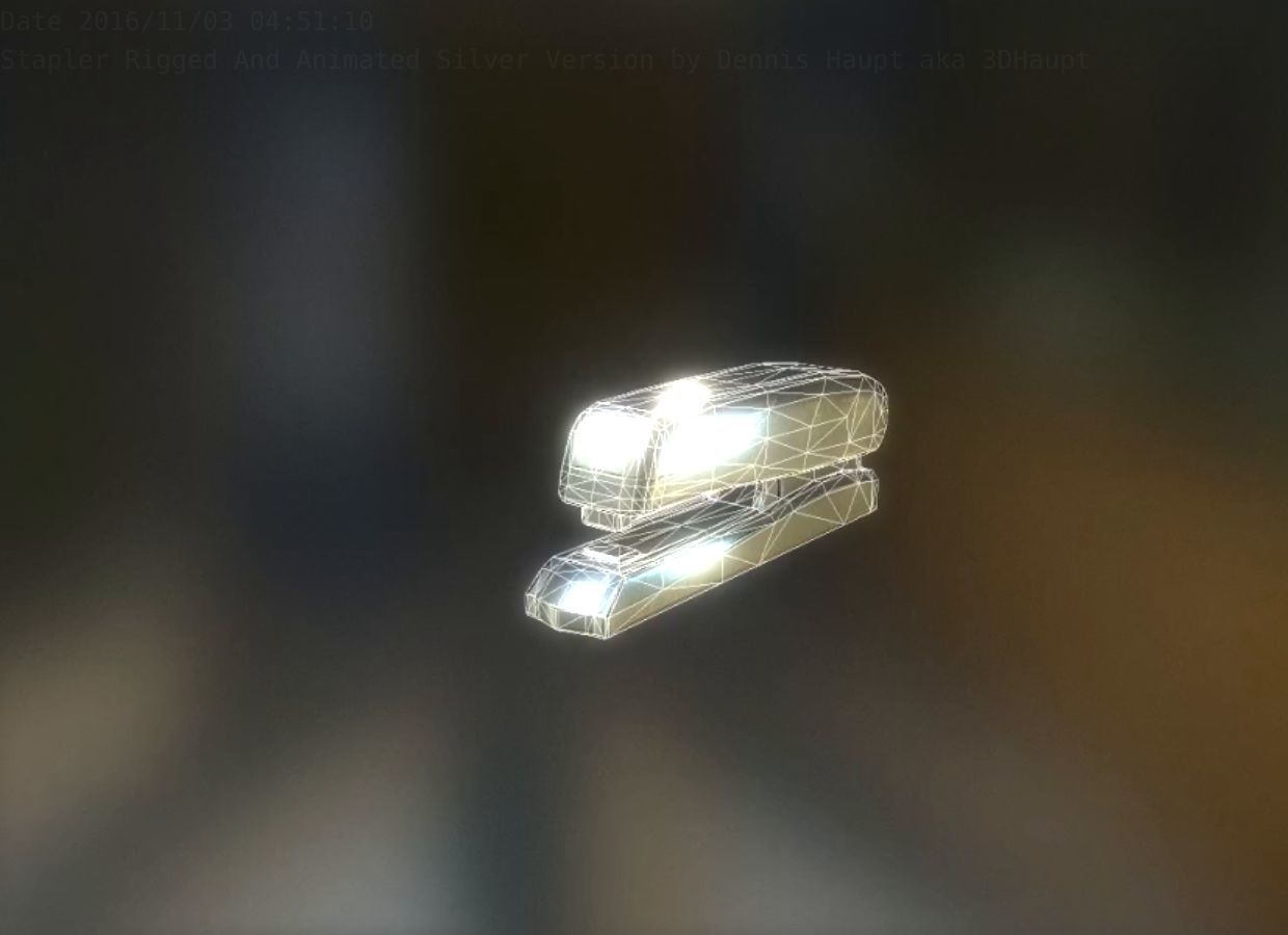 Stapler Pack Rigged And Animated Low-poly 3D model_120
