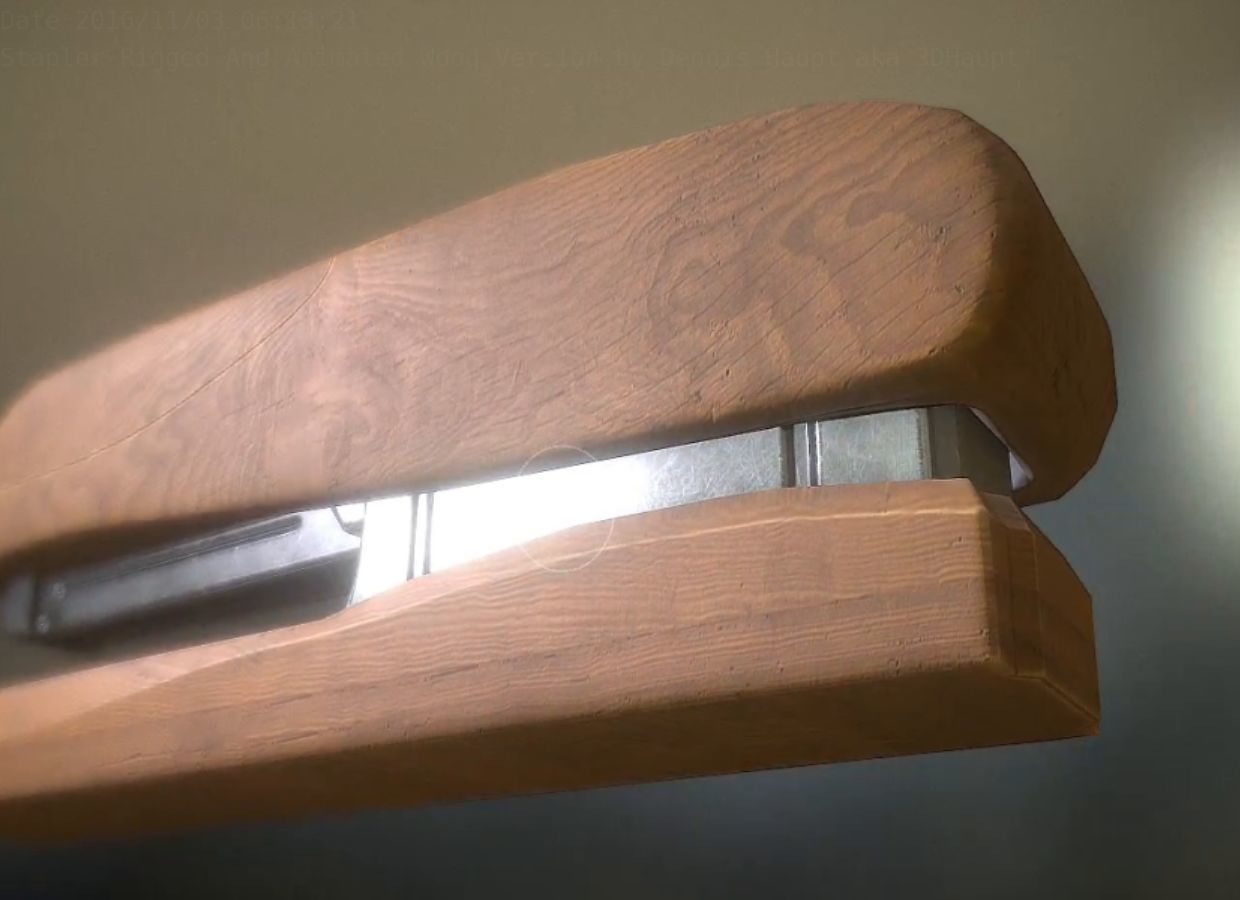 Stapler Pack Rigged And Animated Low-poly 3D model_145