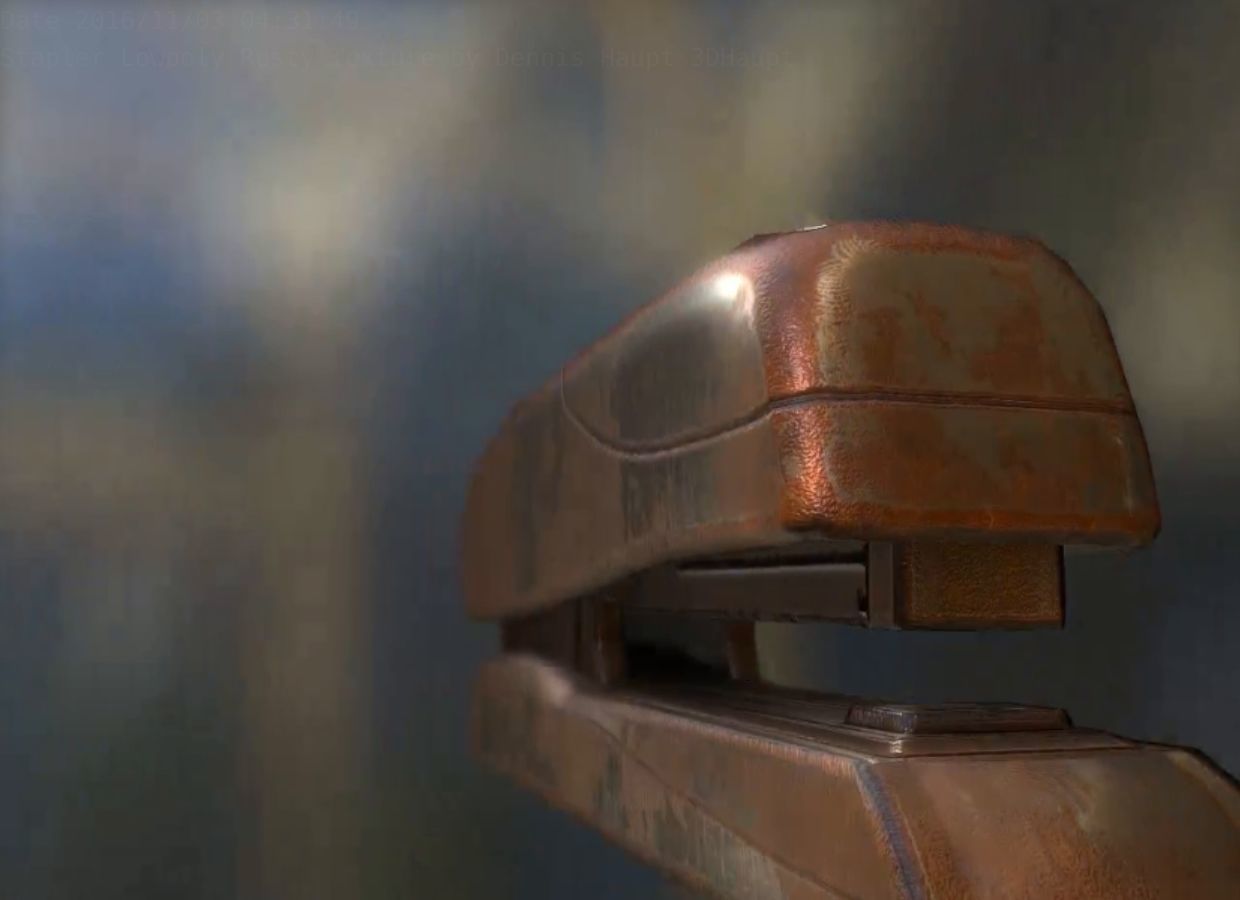 Stapler Pack Rigged And Animated Low-poly 3D model_17