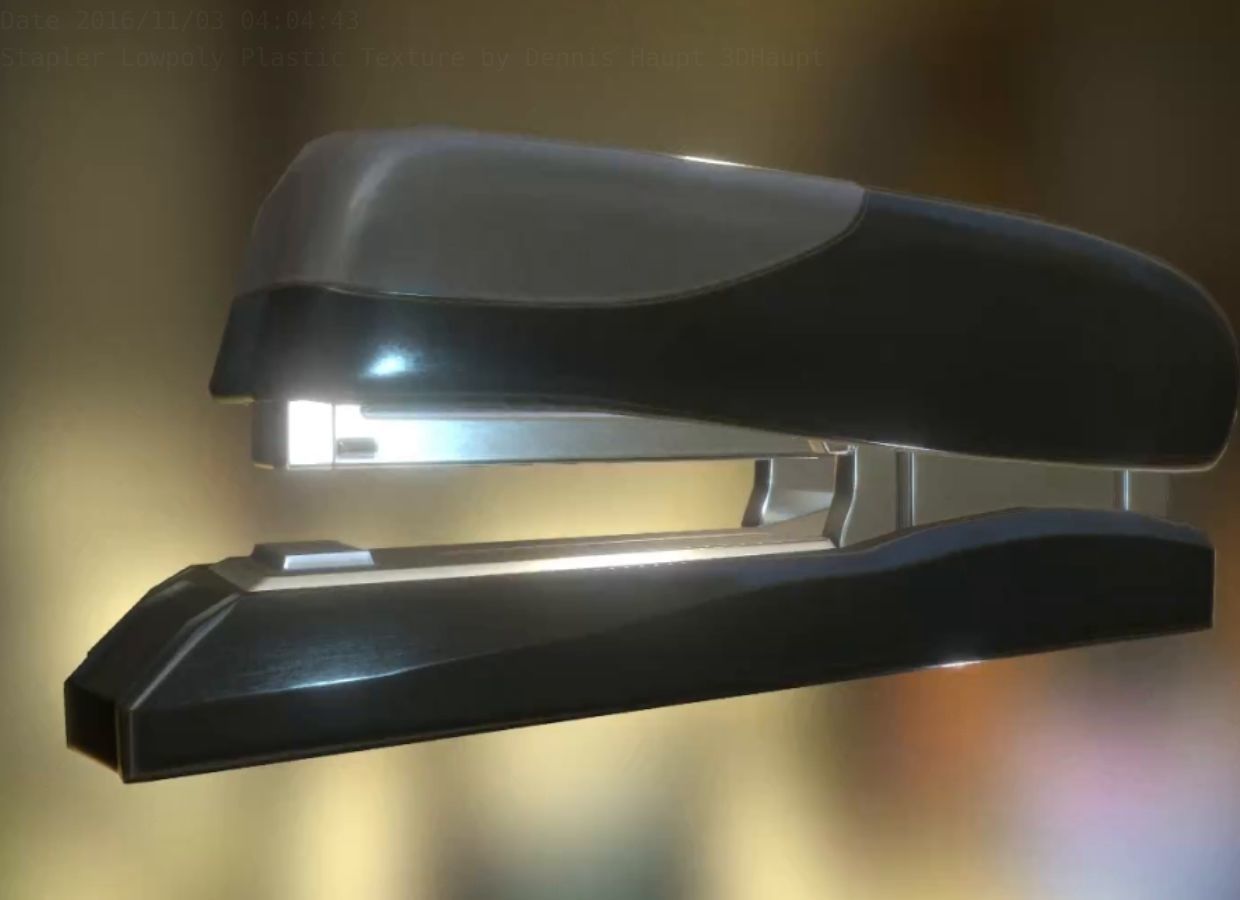 Stapler Pack Rigged And Animated Low-poly 3D model_99