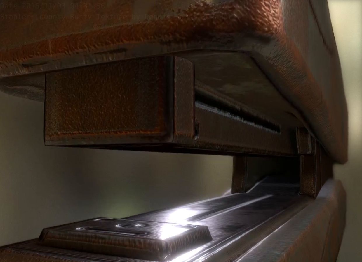 Stapler Pack Rigged And Animated Low-poly 3D model_32