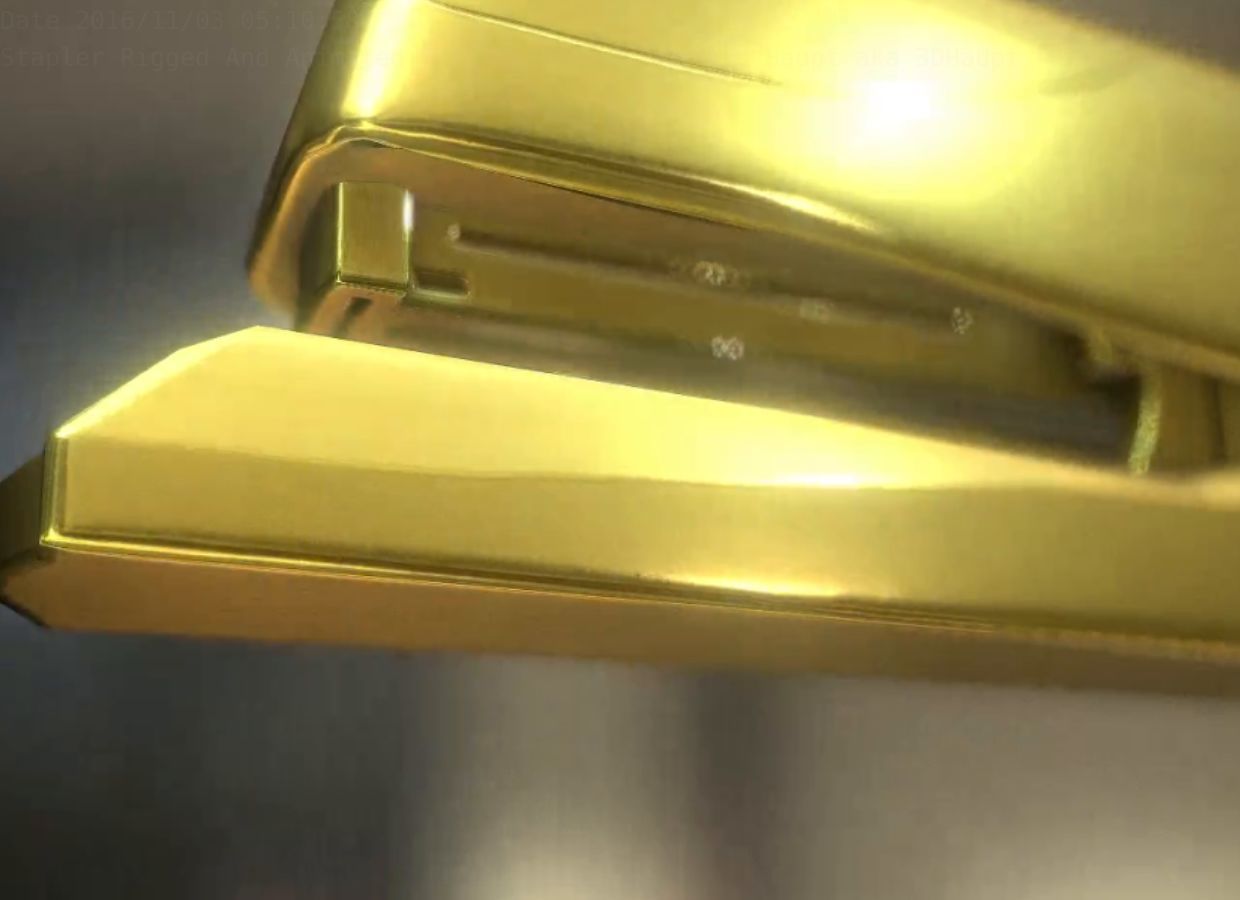 Stapler Pack Rigged And Animated Low-poly 3D model_201