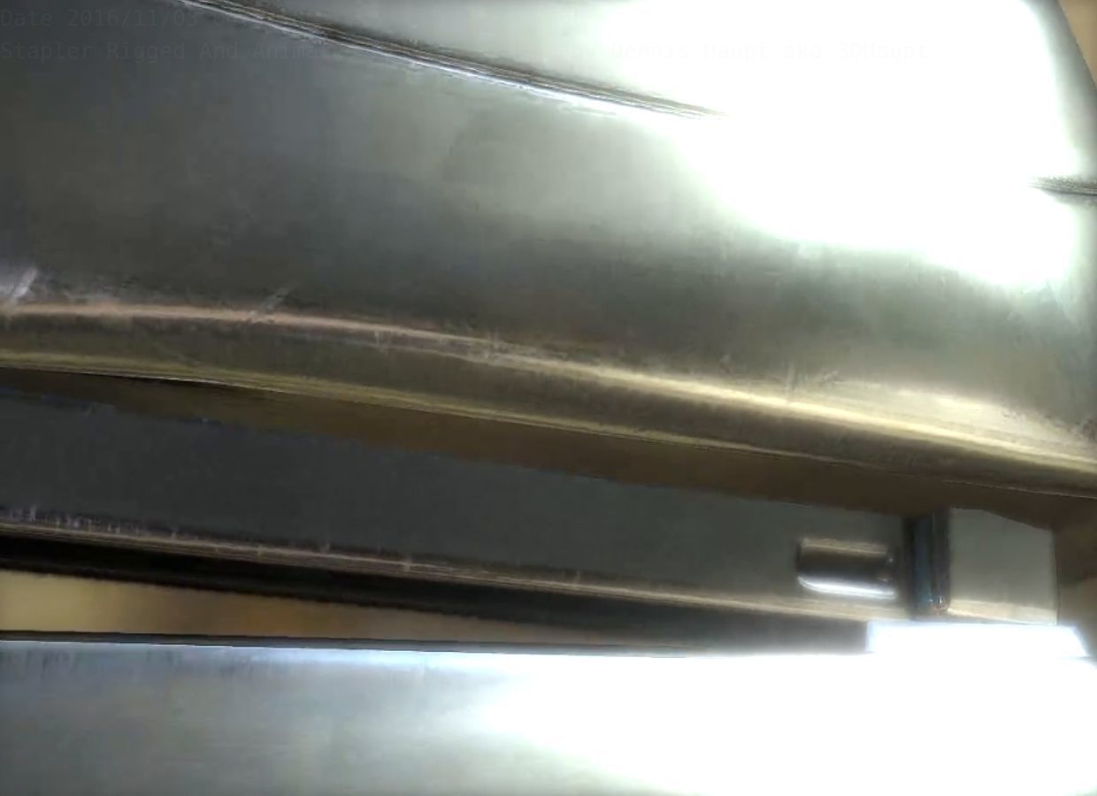 Stapler Pack Rigged And Animated Low-poly 3D model_149