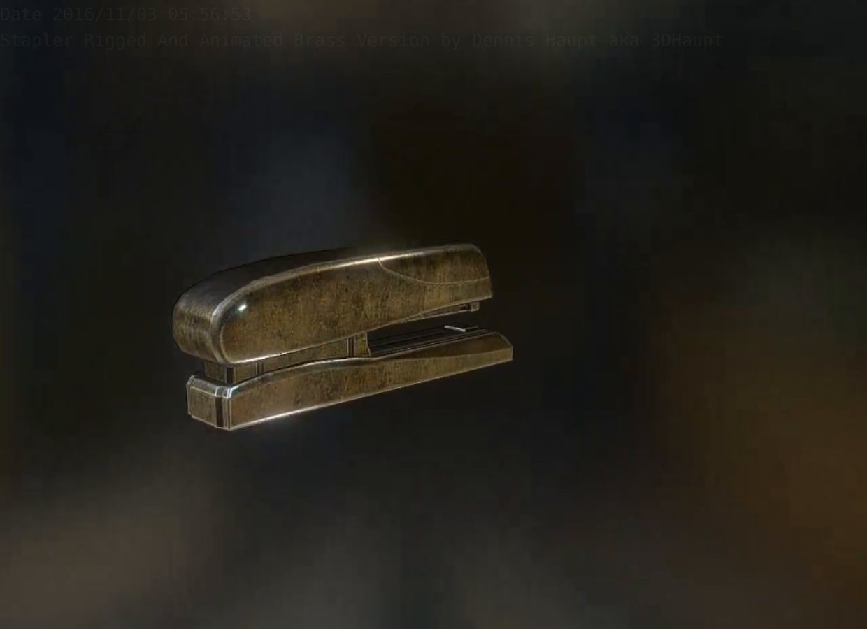 Stapler Pack Rigged And Animated Low-poly 3D model_94