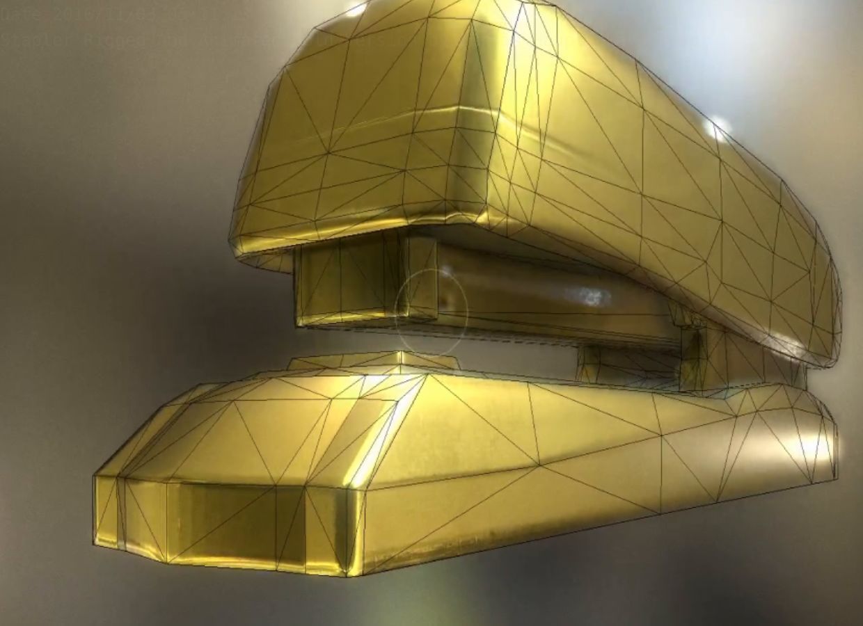 Stapler Pack Rigged And Animated Low-poly 3D model_64