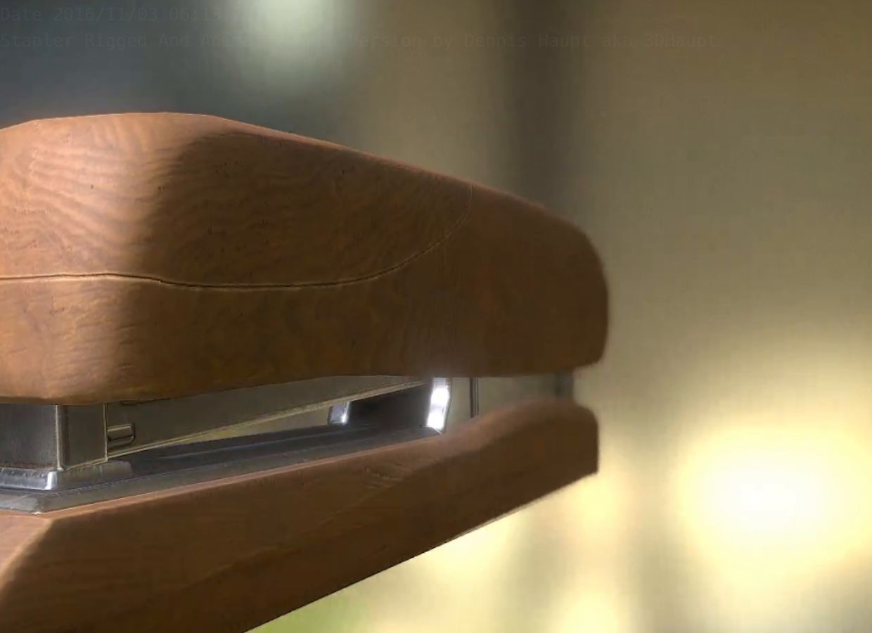 Stapler Pack Rigged And Animated Low-poly 3D model_197