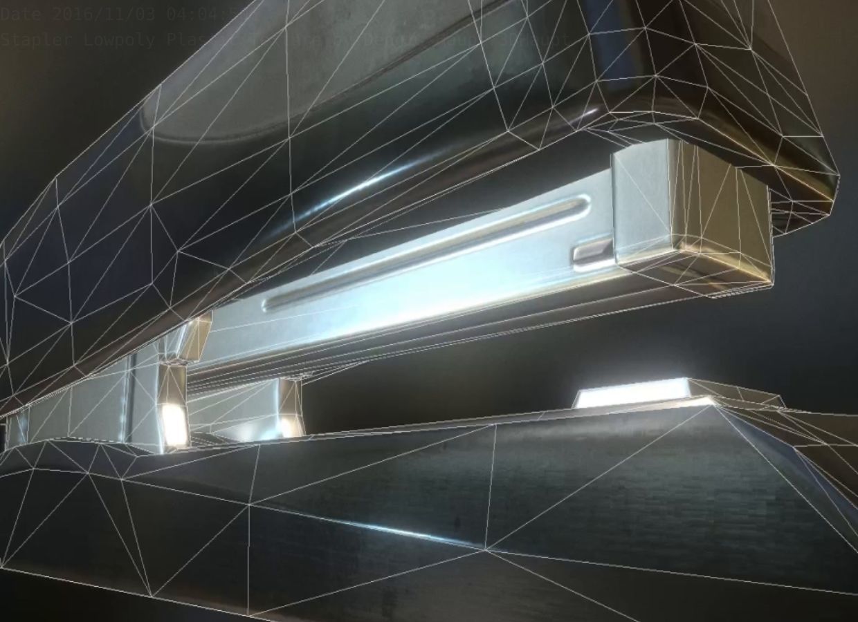 Stapler Pack Rigged And Animated Low-poly 3D model_186