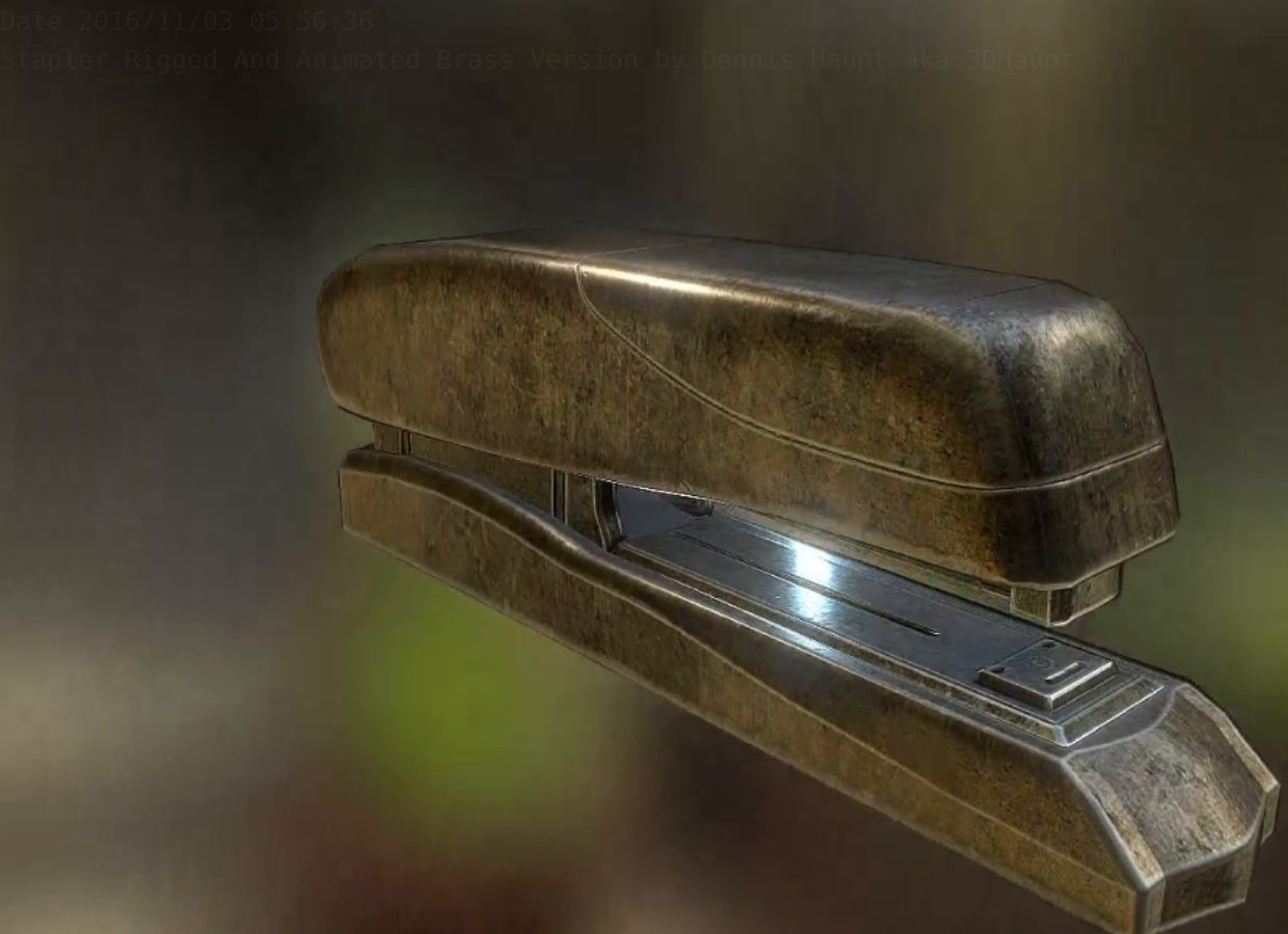 Stapler Pack Rigged And Animated Low-poly 3D model_188