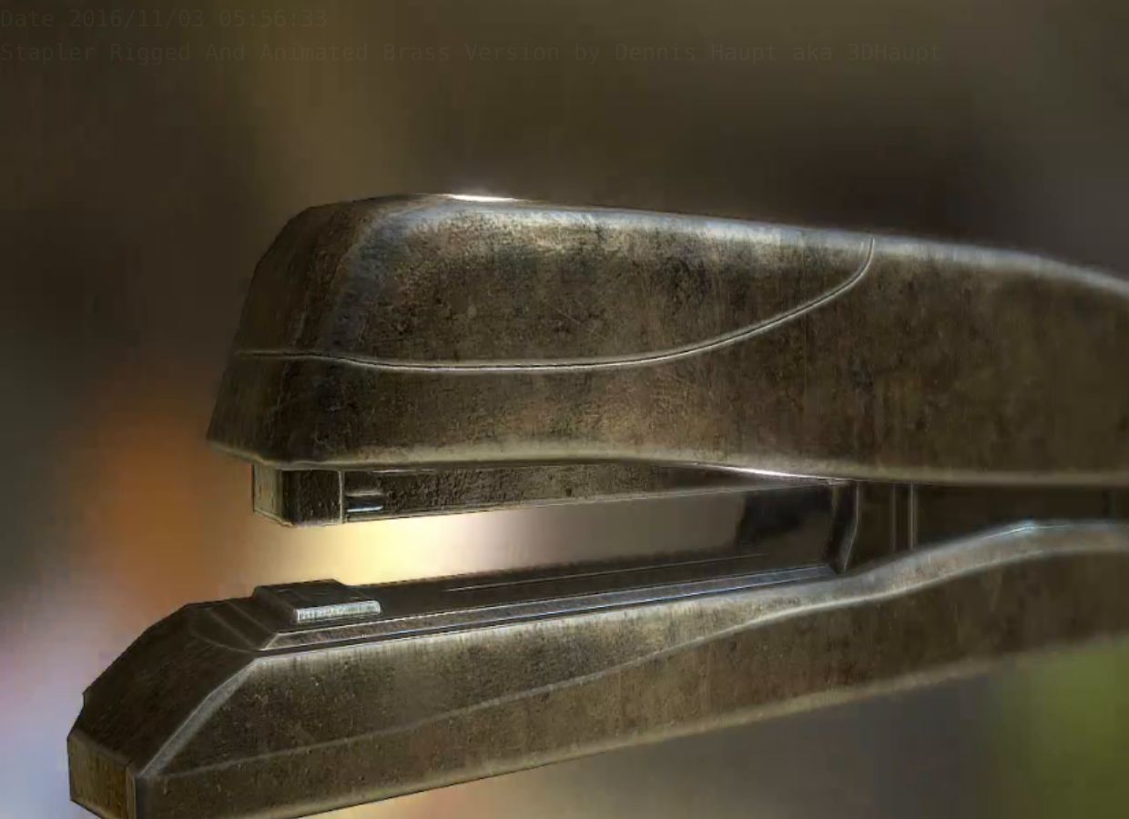 Stapler Pack Rigged And Animated Low-poly 3D model_51